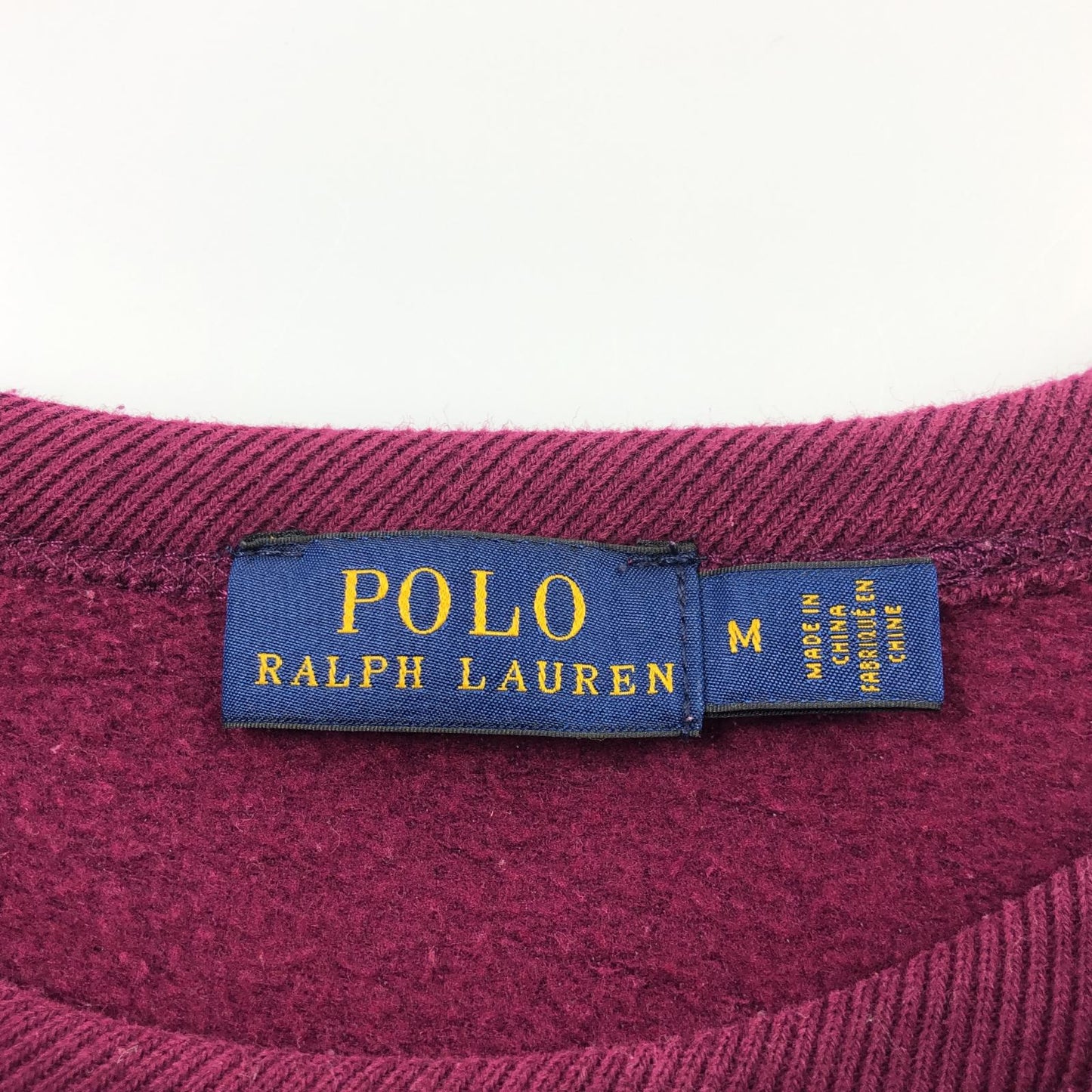 【中古】POLO RALPH LAUREN | ポロ・ラルフローレン ダブルニットスウェットシャツ スウェット ボルドー/バーガンディー サイズ:M