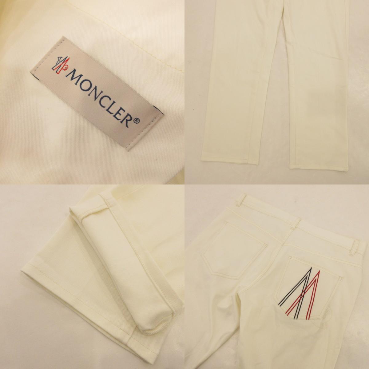 【中古】MONCLER | モンクレール PANTALONE 5 TASCHE パンツ F20912A72810 国内正規品 ホワイト サイズ:50