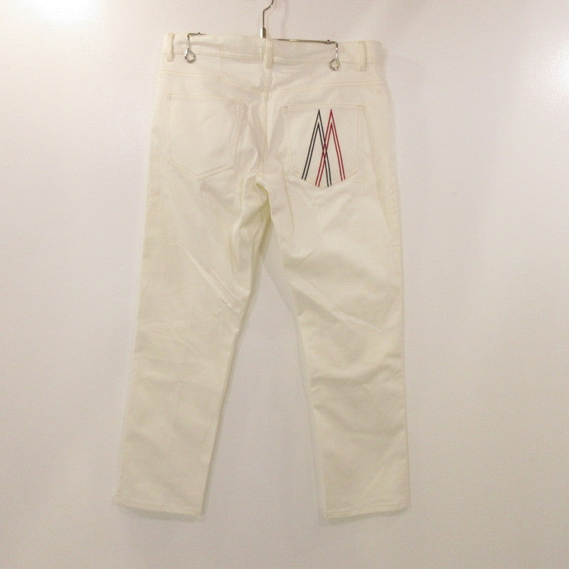 【中古】MONCLER | モンクレール PANTALONE 5 TASCHE パンツ F20912A72810 国内正規品 ホワイト サイズ:50