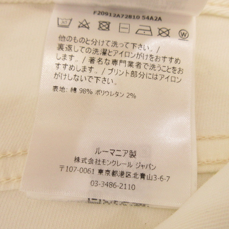 【中古】MONCLER | モンクレール PANTALONE 5 TASCHE パンツ F20912A72810 国内正規品 ホワイト サイズ:50