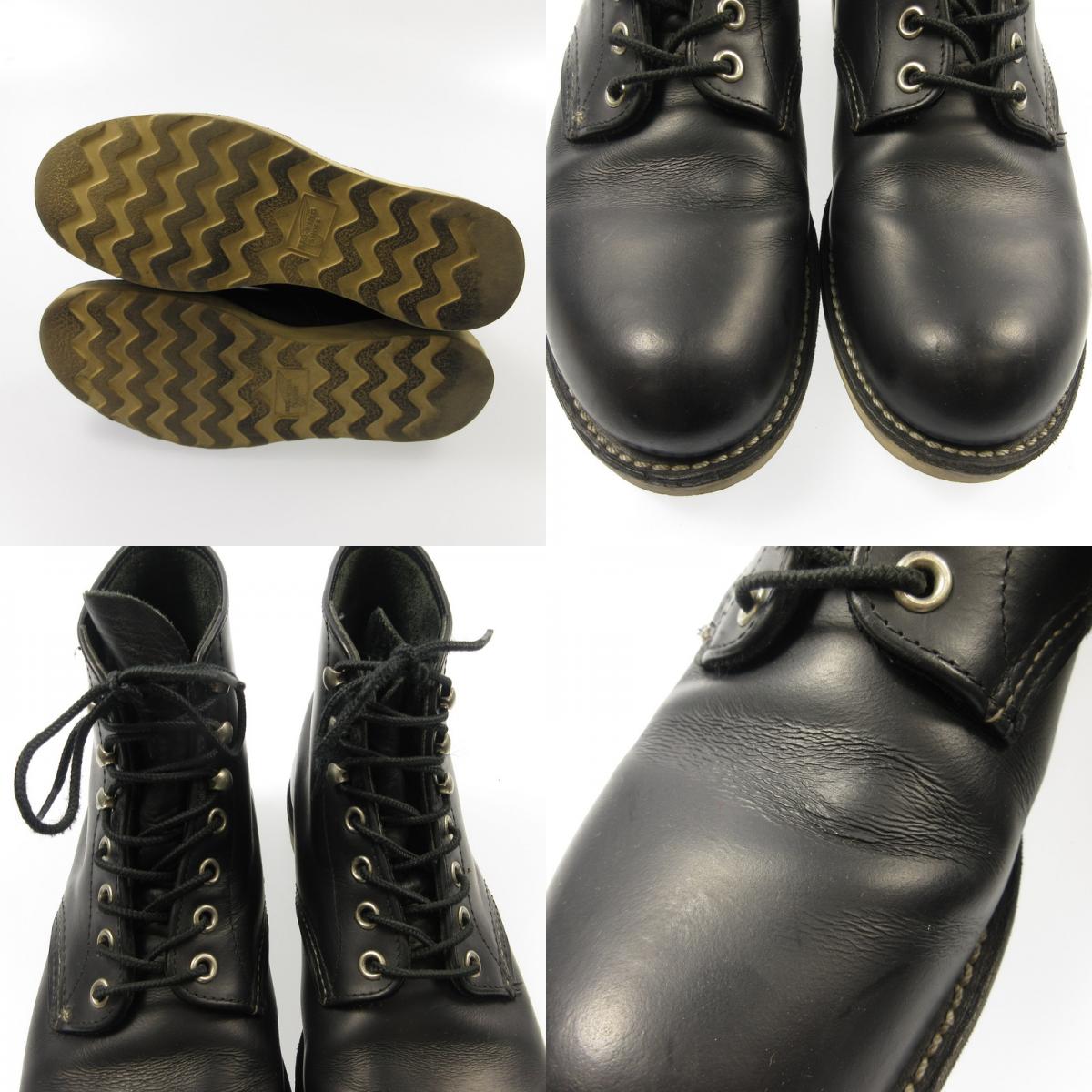 【中古】RED WING | レッドウィング 6-inch Classic Round ブーツ 8165 ブラック 26cm
