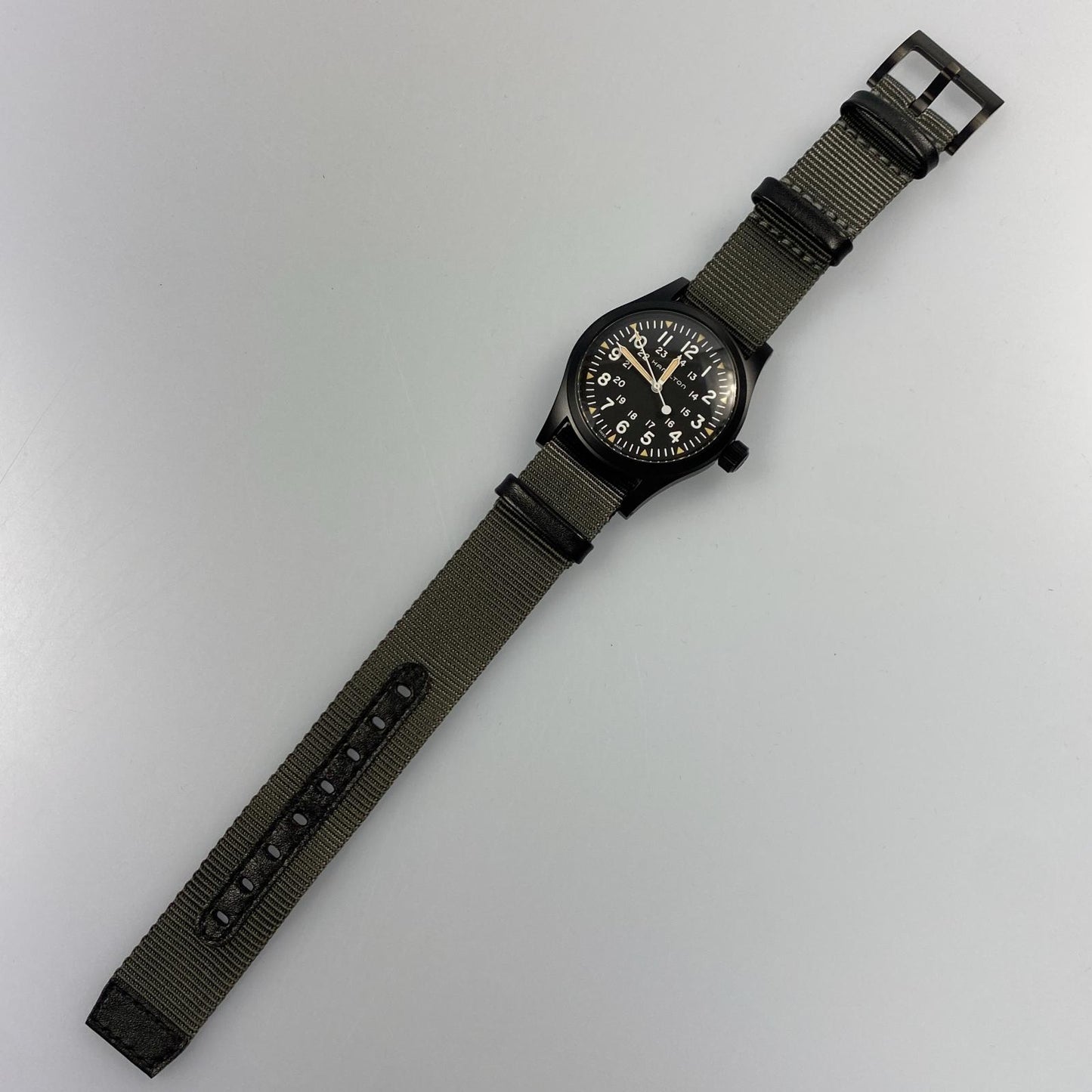 【中古】HAMILTON | ハミルトン KHAKI FIELD Mechanical 腕時計 H69409930 日差-4秒 ブラック