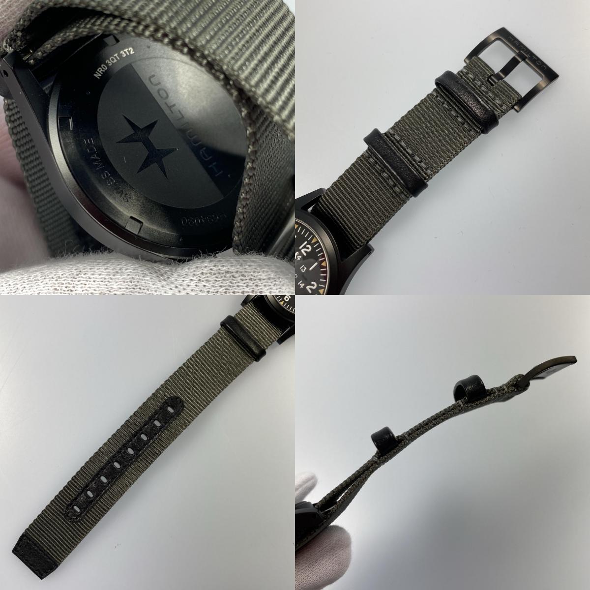 【中古】HAMILTON | ハミルトン KHAKI FIELD Mechanical 腕時計 H69409930 日差-4秒 ブラック