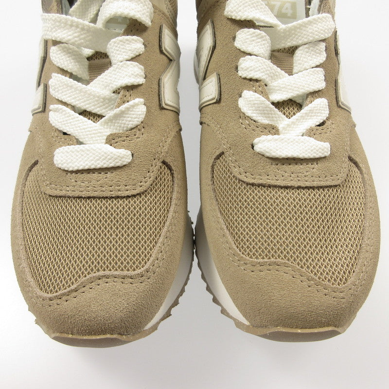 【中古】NEW BALANCE | ニューバランス スニーカー WL574ZSM ベージュ 24.5cm