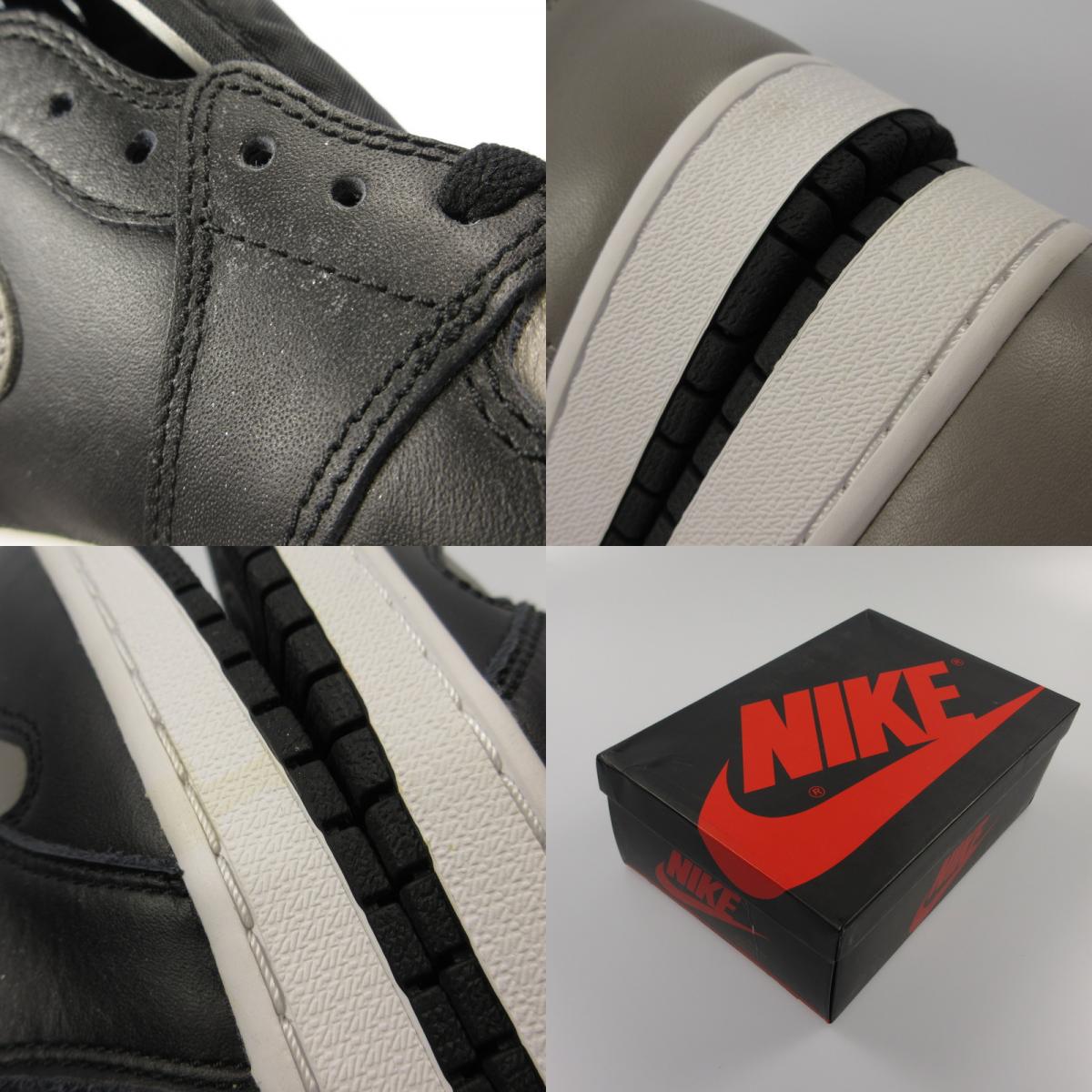【中古】NIKE | ナイキ Air Jordan 1 Retro High OG 'Shadow' スニーカー 555088-013 グレー 26.5cm