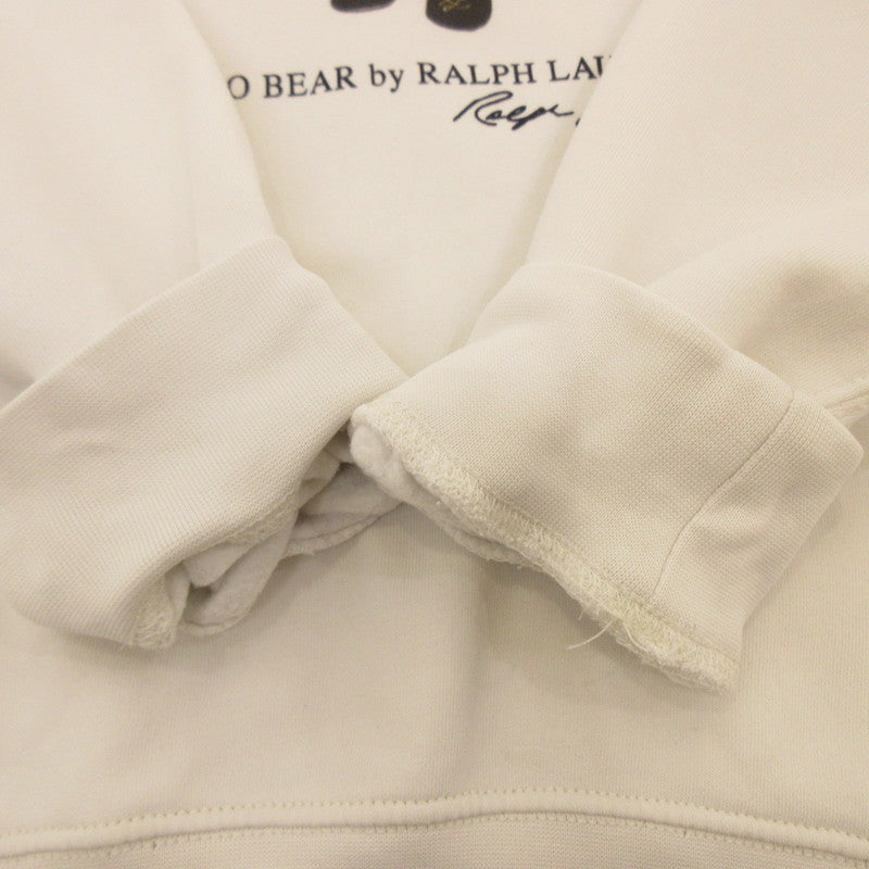 【中古】POLO RALPH LAUREN | ポロ・ラルフローレン HOLIDAY BEAR FLEECE CREW スウェット RL710953718 ホワイト サイズ:L
