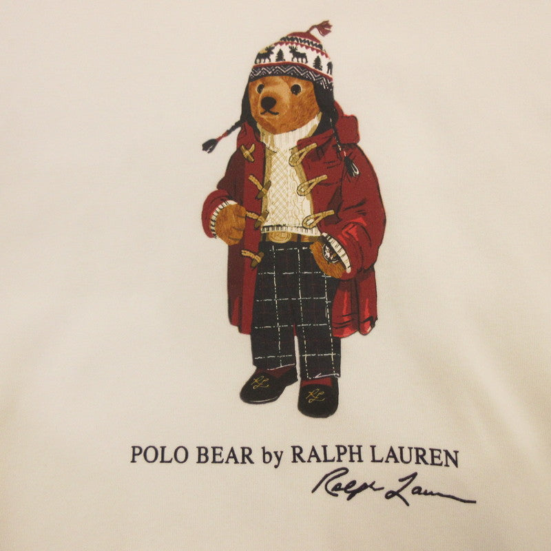 【中古】POLO RALPH LAUREN | ポロ・ラルフローレン HOLIDAY BEAR FLEECE CREW スウェット RL710953718 ホワイト サイズ:L