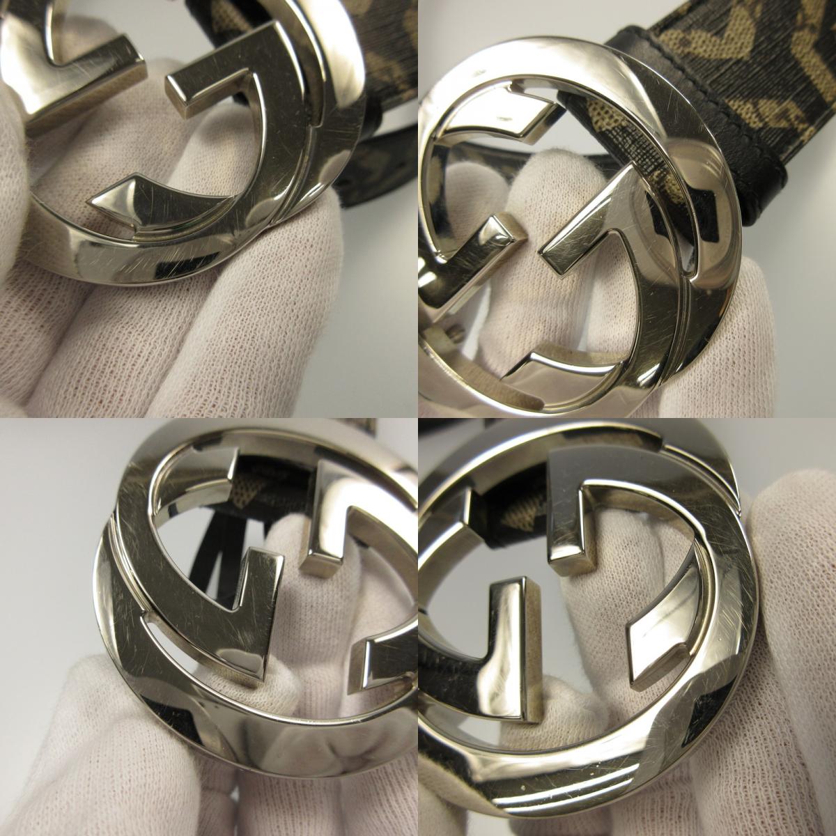 【中古】GUCCI | グッチ インターロッキングG ベルト 411924 KVW1N