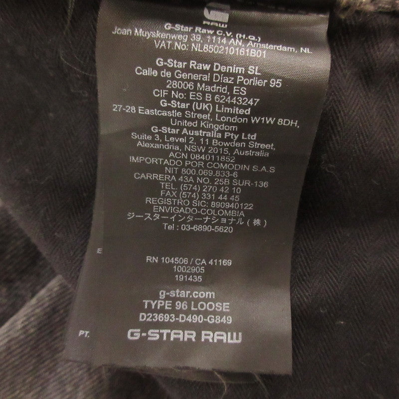 【中古】G-STAR | ジースター Type 96 Loose Jeans デニムパンツ D23693 D490 G849 グレー サイズ:30
