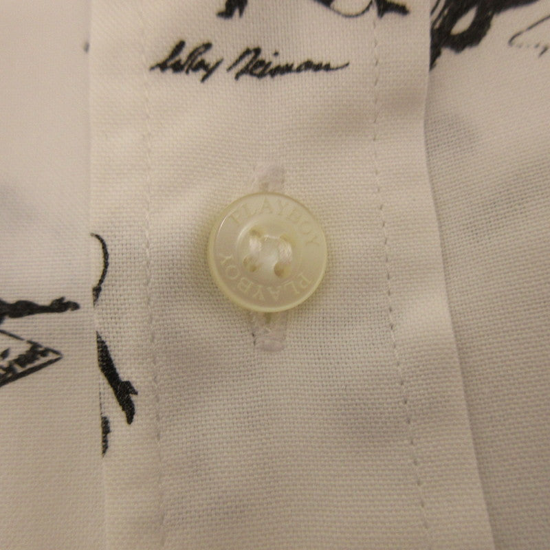 【中古】HYSTERIC GLAMOUR | ヒステリックグラマー 長袖シャツ 1241AH01 ×PLAYBOY ホワイト サイズ:S