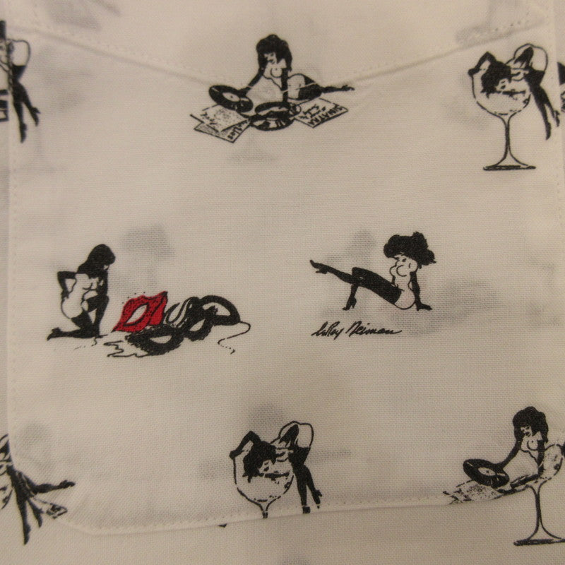 【中古】HYSTERIC GLAMOUR | ヒステリックグラマー 長袖シャツ 1241AH01 ×PLAYBOY ホワイト サイズ:S