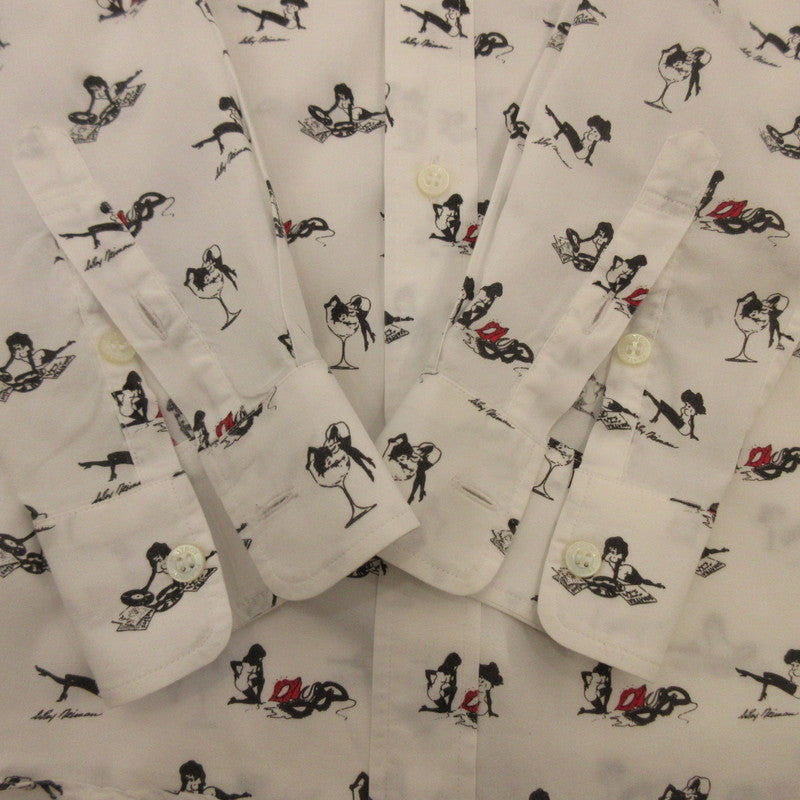 【中古】HYSTERIC GLAMOUR | ヒステリックグラマー 長袖シャツ 1241AH01 ×PLAYBOY ホワイト サイズ:S