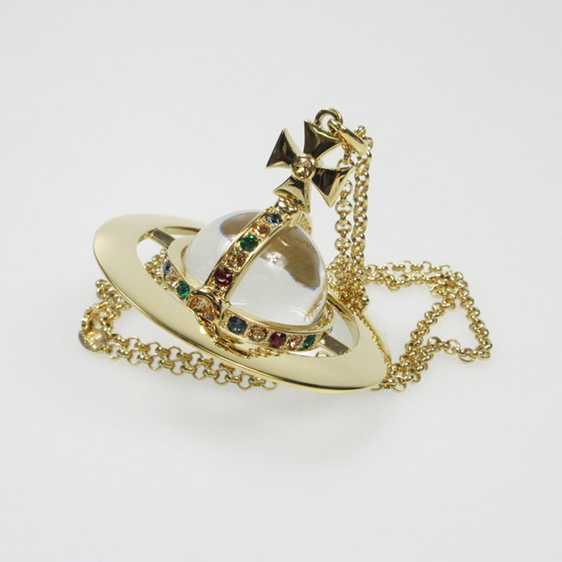 【中古】Vivienne Westwood | ヴィヴィアンウエストウッド NEWジャイアントオーブ ネックレス ワールズエンド限定 ゴールド