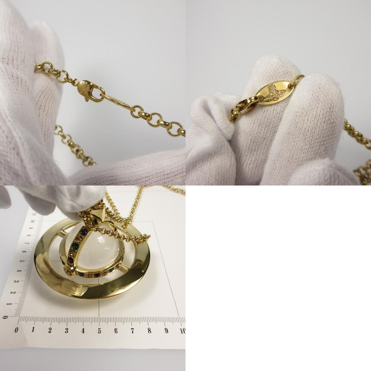 【中古】Vivienne Westwood | ヴィヴィアンウエストウッド NEWジャイアントオーブ ネックレス ワールズエンド限定 ゴールド