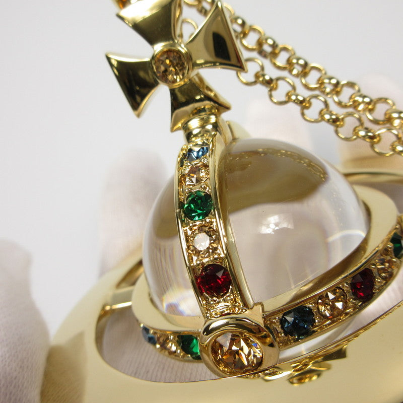 【中古】Vivienne Westwood | ヴィヴィアンウエストウッド NEWジャイアントオーブ ネックレス ワールズエンド限定 ゴールド