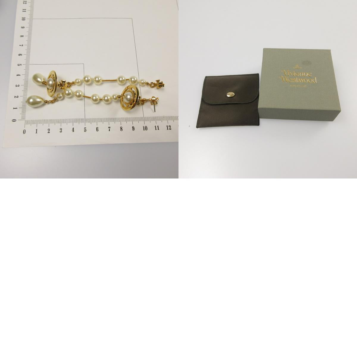 【中古】Vivienne Westwood | ヴィヴィアンウエストウッド ブロークンパール ピアス ゴールド
