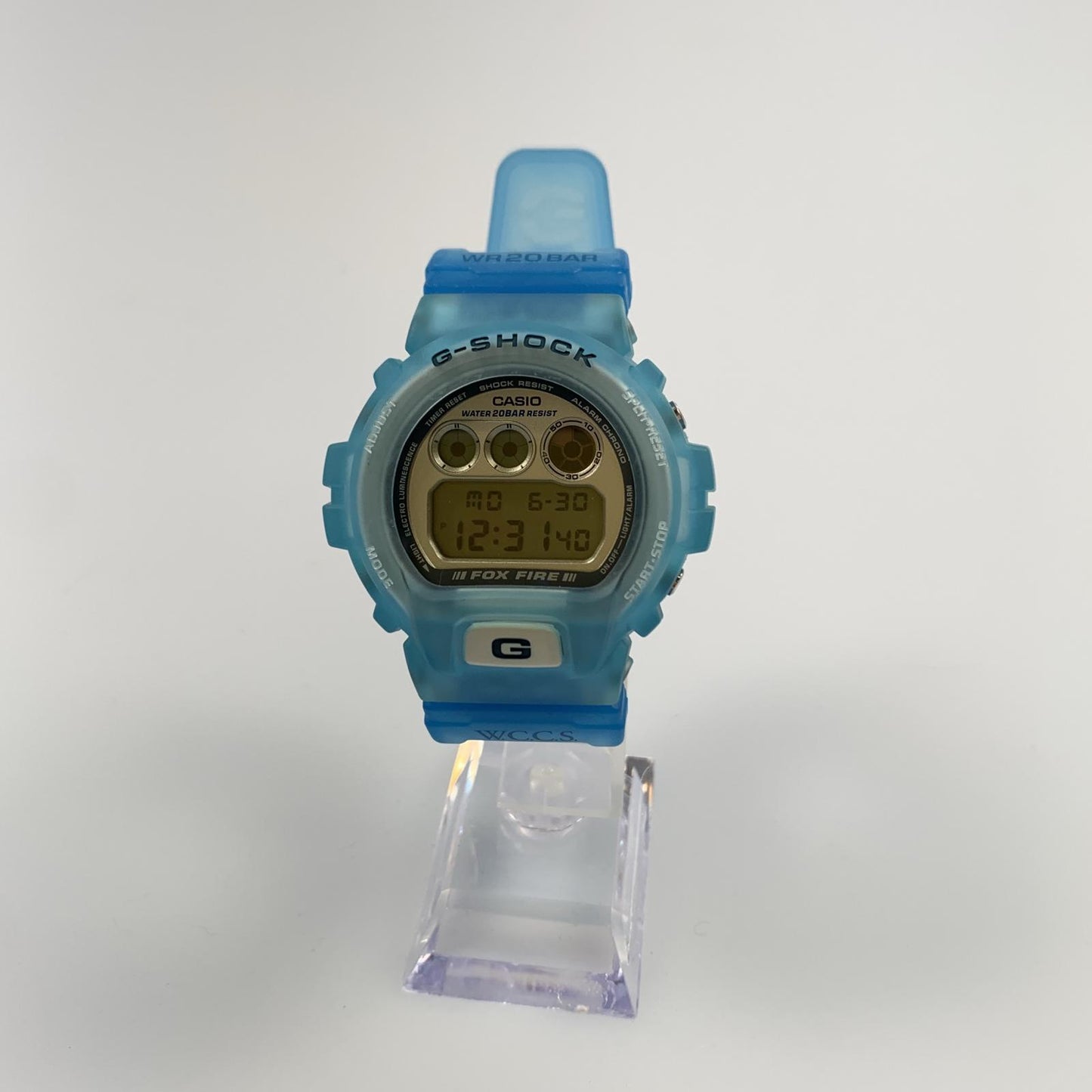【中古】G-SHOCK | ジーショック W.C.C.S世界サンゴ礁保護協会限定モデル 腕時計 DW-6900WC-2BT 年式:90s ブルー