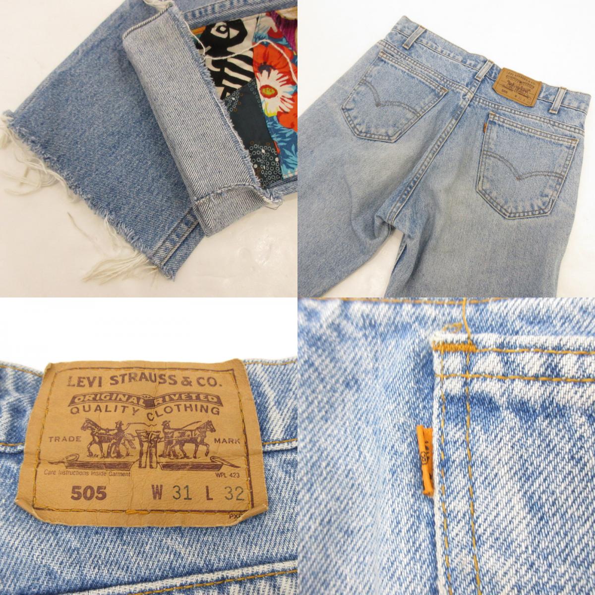 【中古】Levi's | リーバイス 505 デニムパンツ オレンジタブ ブルー サイズ:31