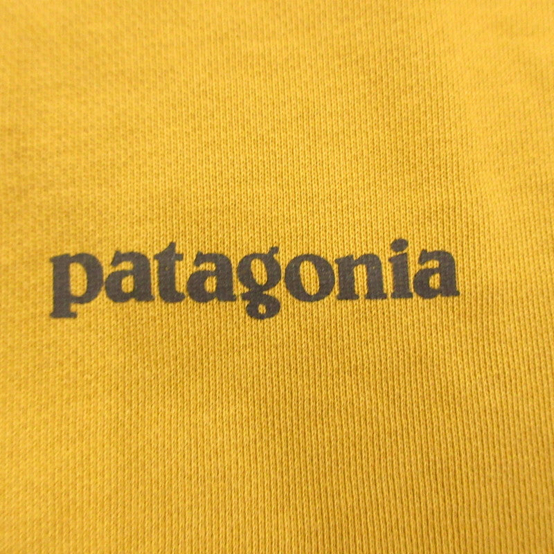 【中古】patagonia | パタゴニア メンズ・P-6 ロゴ・オーガニック・クルー 長袖Tシャツ 39603 イエロー サイズ:S
