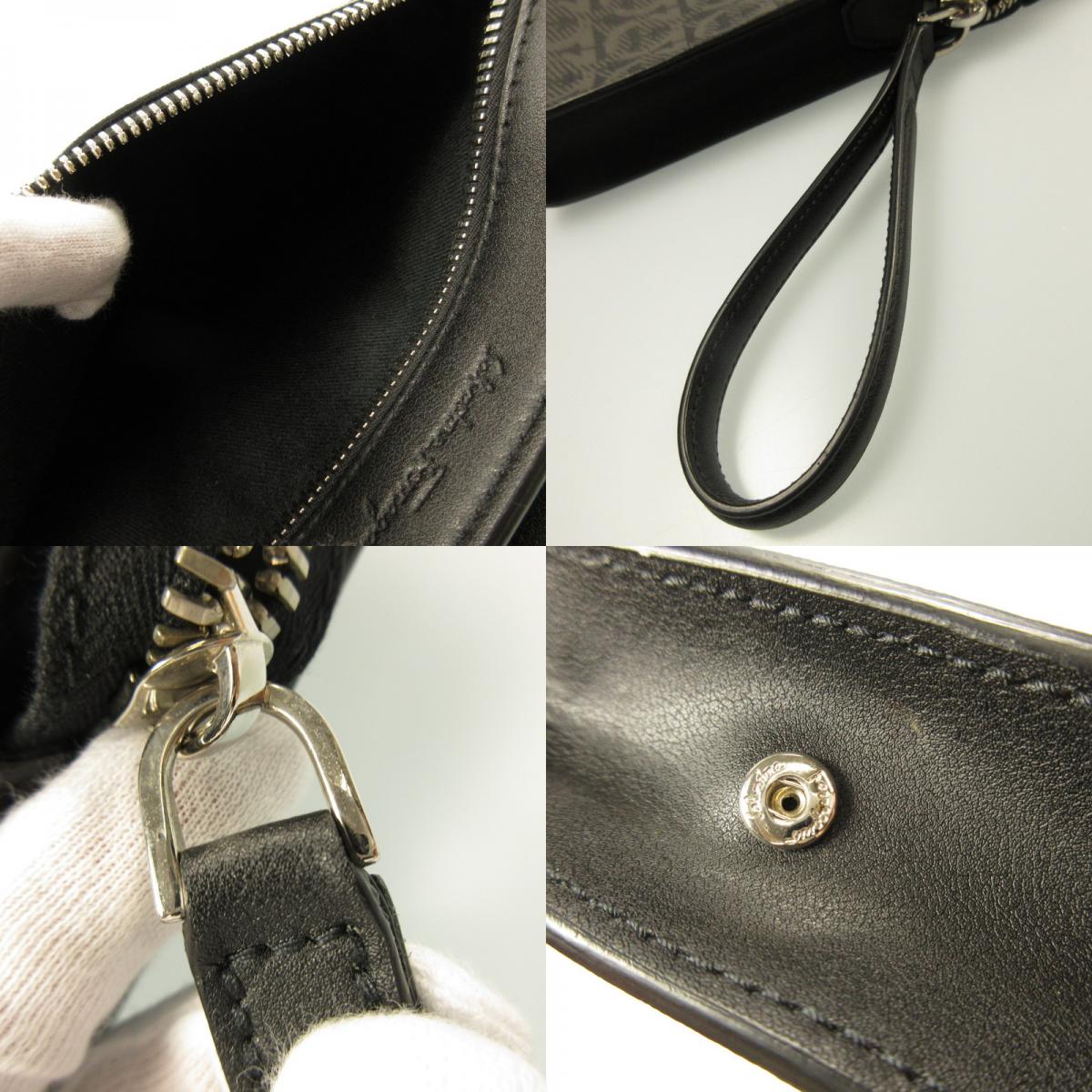 【中古】Salvatore Ferragamo | サルヴァトーレフェラガモ ガンチーニモノグラム クラッチバッグ