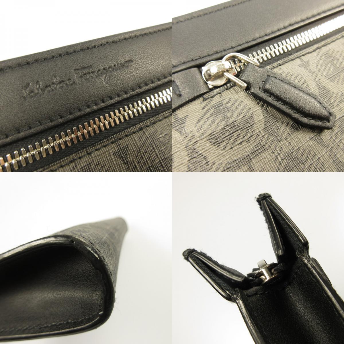 【中古】Salvatore Ferragamo | サルヴァトーレフェラガモ ガンチーニモノグラム クラッチバッグ