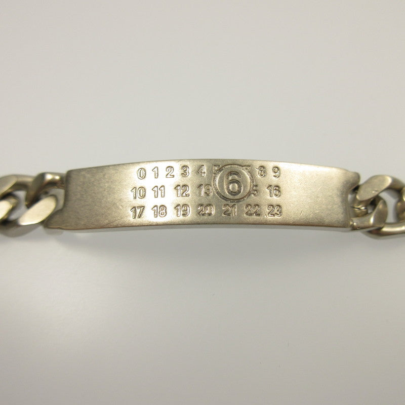 【中古】Maison Margiela | メゾンマルジェラ ナンバリングロゴチェーンブレスレット ブレスレット SM6UY0049 シルバー