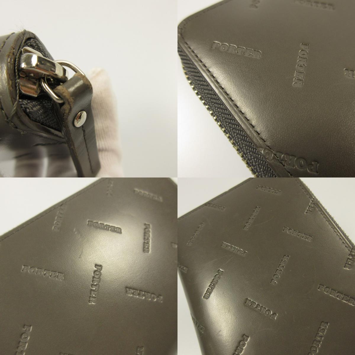 【中古】PORTER | ポーター ENCHASE 長財布 007-02283 グレー
