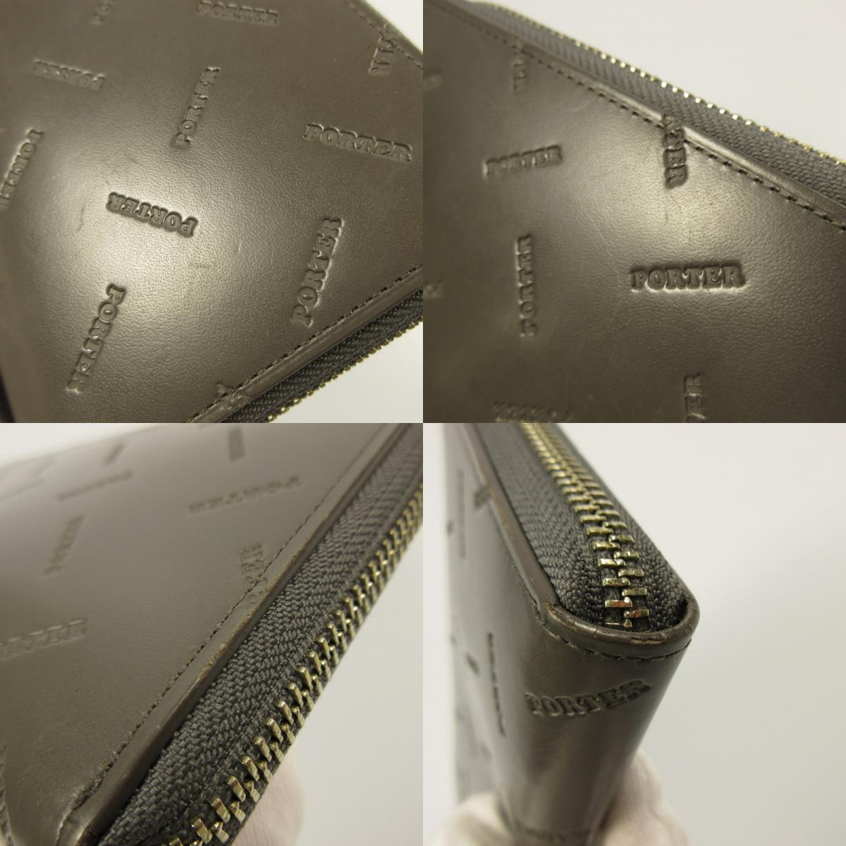 【中古】PORTER | ポーター ENCHASE 長財布 007-02283 グレー