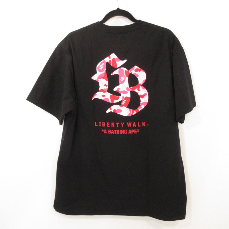 【中古】A BATHING APE | アベイシングエイプ LBWK TEE #1 半袖Tシャツ 1L231109621 ブラック サイズ:XL