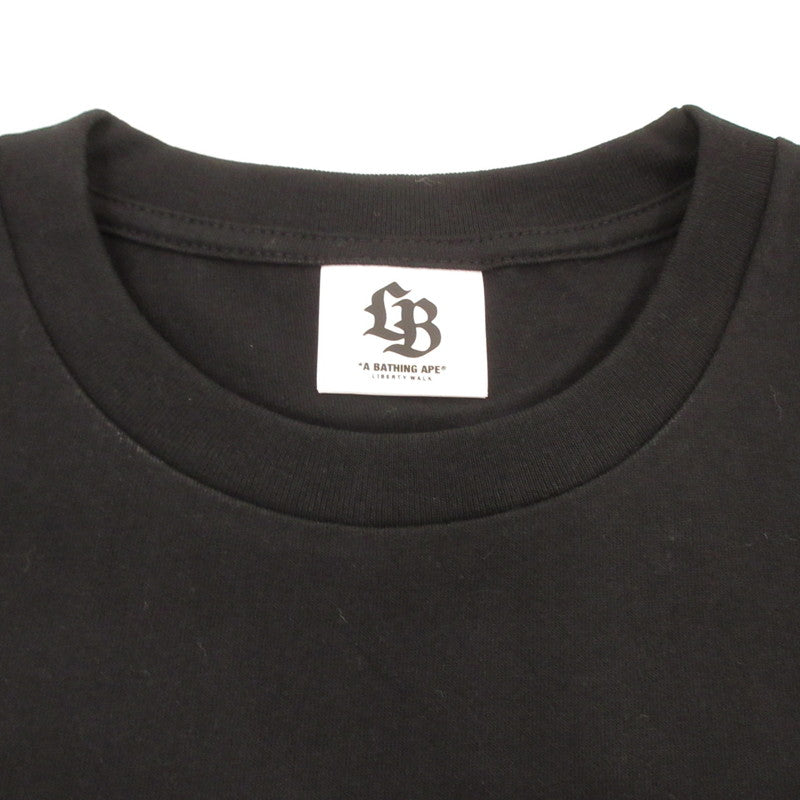 【中古】A BATHING APE | アベイシングエイプ LBWK TEE #1 半袖Tシャツ 1L231109621 ブラック サイズ:XL