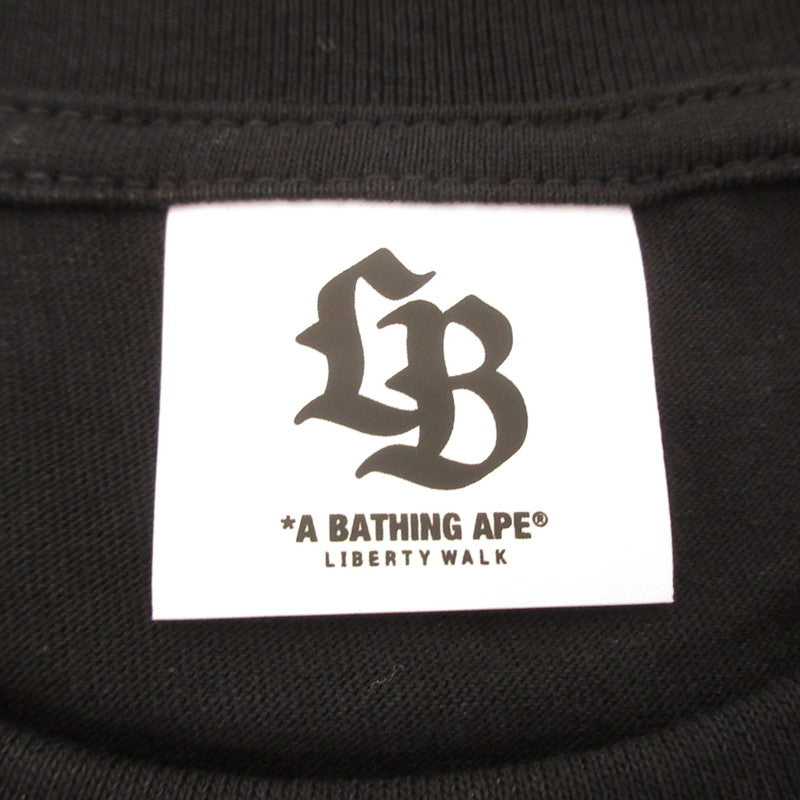 【中古】A BATHING APE | アベイシングエイプ LBWK TEE #1 半袖Tシャツ 1L231109621 ブラック サイズ:XL