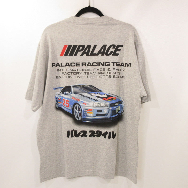 【中古】PALACE SKATEBOARDS | パレススケートボード RACEY T-SHIRT 半袖Tシャツ P28TS041 グレー サイズ:L