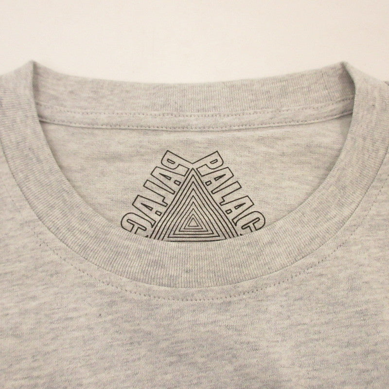 【中古】PALACE SKATEBOARDS | パレススケートボード RACEY T-SHIRT 半袖Tシャツ P28TS041 グレー サイズ:L