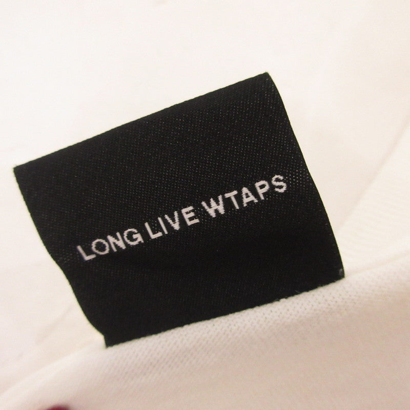 【中古】W)TAPS | ダブルタップス LLW/SS/COTTON 半袖Tシャツ 221ATDT-STM08S ホワイト サイズ:2
