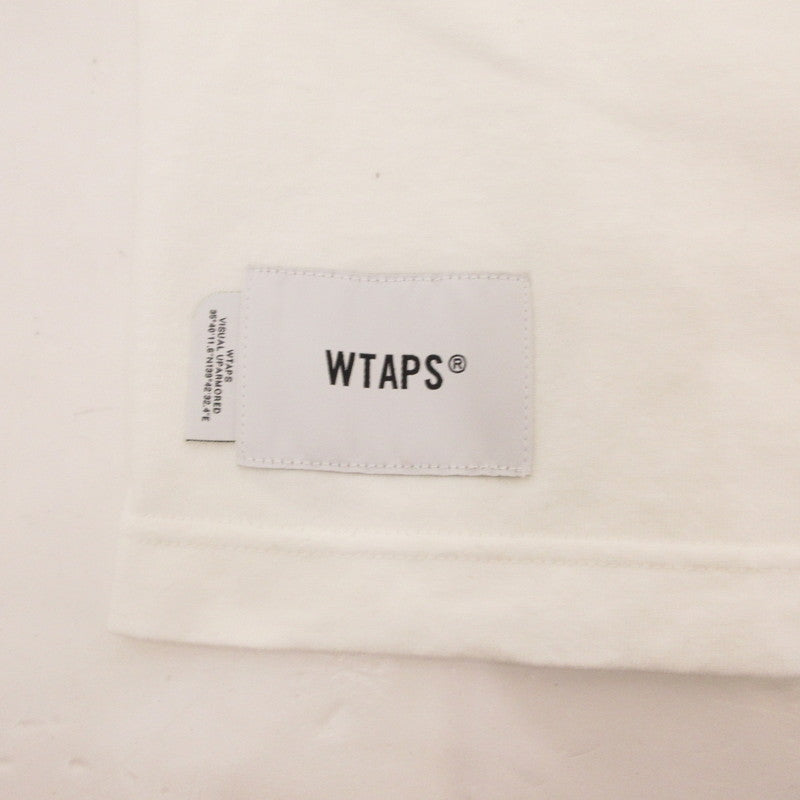 【中古】W)TAPS | ダブルタップス LLW/SS/COTTON 半袖Tシャツ 221ATDT-STM08S ホワイト サイズ:2