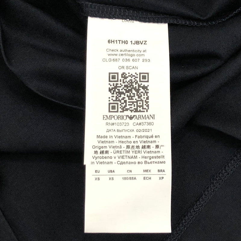 【中古】Emporio Armani | エンポリオ・アルマーニ 半袖Tシャツ 6H1TH0 1JBVZ ネイビー サイズ:XS