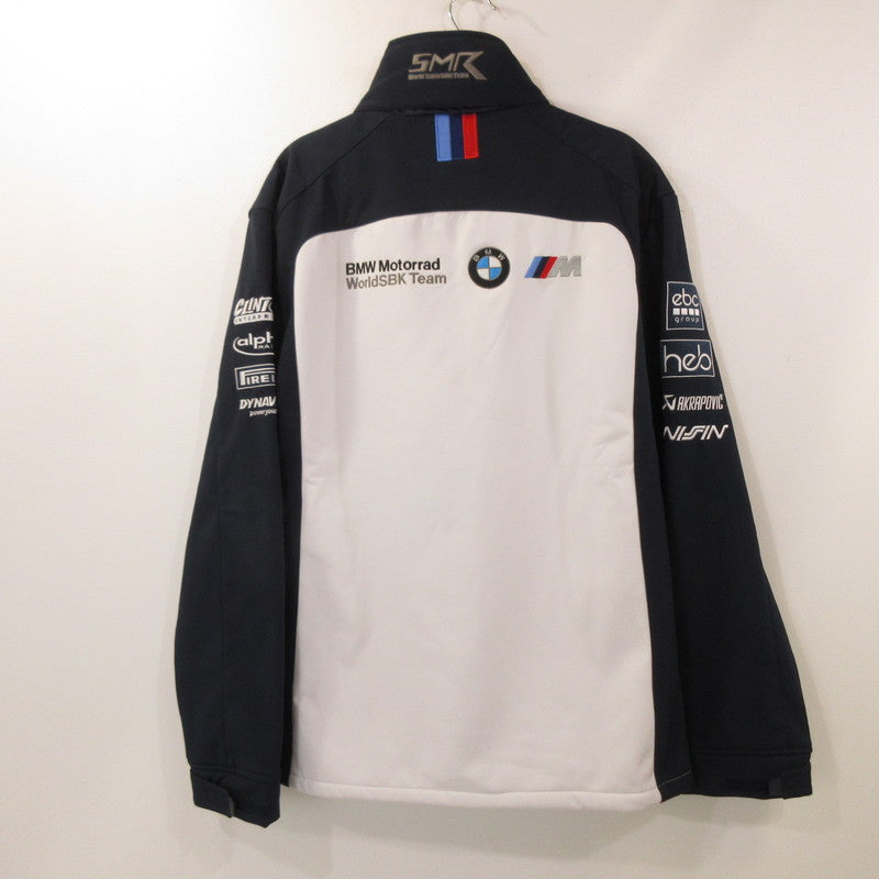 【中古】BMW | ビーエムダブリュー Motorrad WorldSBK Team ロゴ ブルゾン ネイビー サイズ:XXL