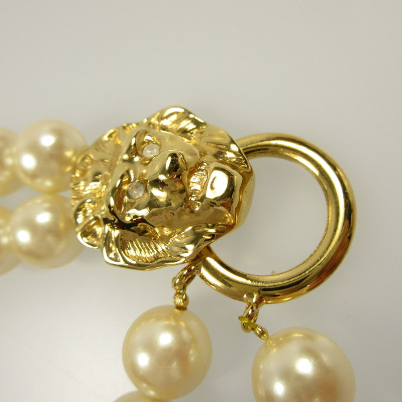 【中古】 ライオン/2連パール ネックレス