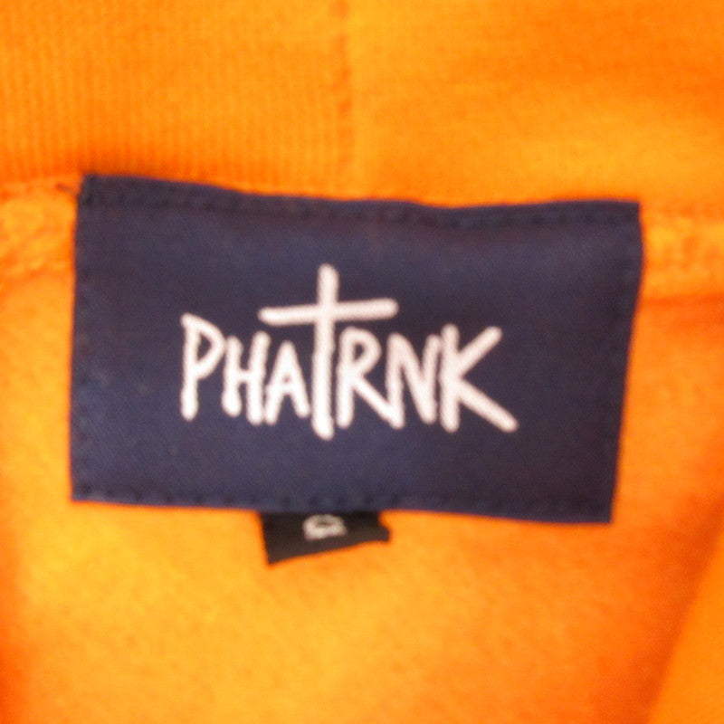 【中古】PHATRNK | ファットランク CHRIST BACK LOGO SWEAT PK パーカー オレンジ サイズ:S