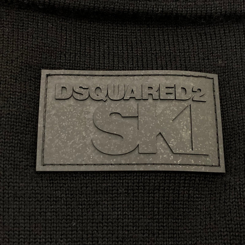 【中古】DSQUARED2 | ディースクエアード SKI LOGO TAPE セーター S71HA0906 2019A/W ブラック サイズ:M