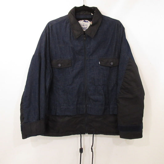 【中古】WHITE MOUNTAINEERING | ホワイトマウンテニアリング DOUBLE ZIP BLOUSON ブルゾン 17918-0002 ネイビー サイズ:S