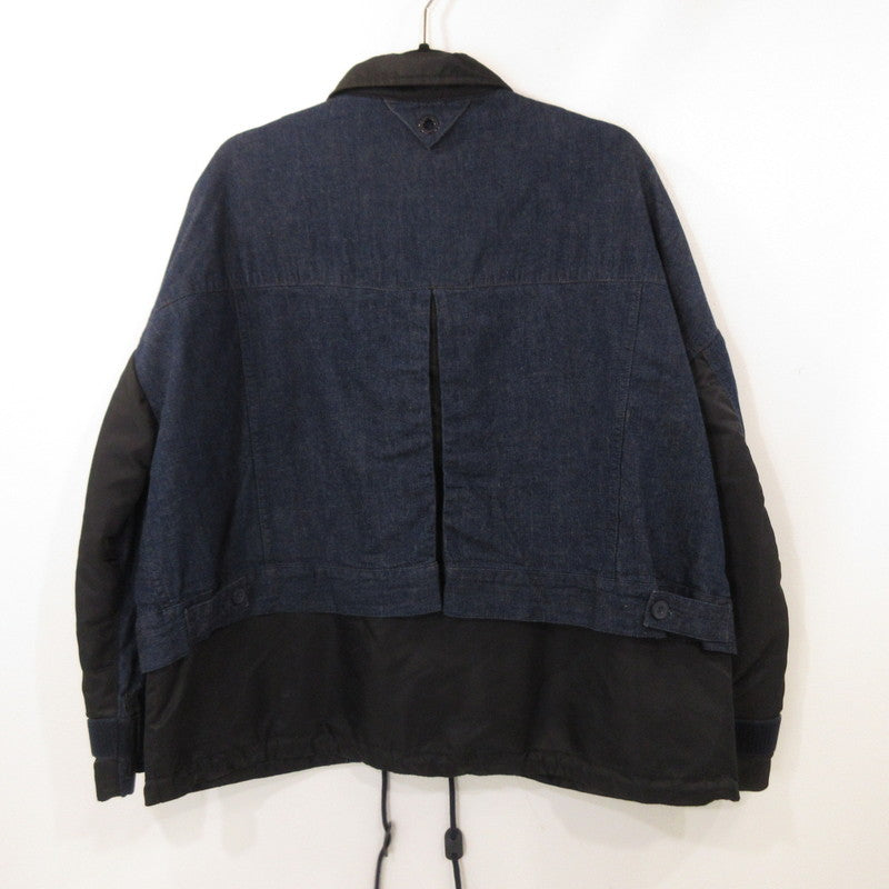 【中古】WHITE MOUNTAINEERING | ホワイトマウンテニアリング DOUBLE ZIP BLOUSON ブルゾン 17918-0002 ネイビー サイズ:S