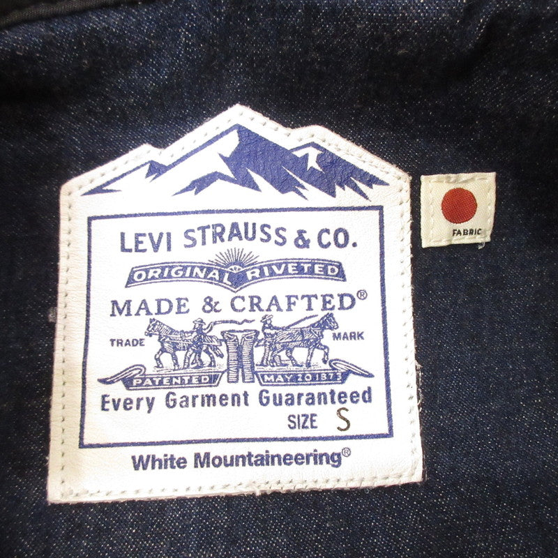 【中古】WHITE MOUNTAINEERING | ホワイトマウンテニアリング DOUBLE ZIP BLOUSON ブルゾン 17918-0002 ネイビー サイズ:S