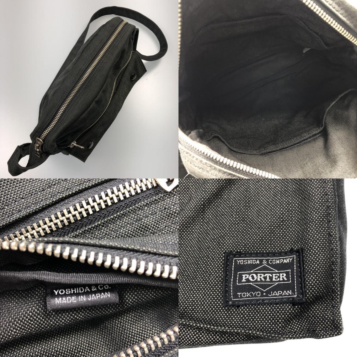【中古】PORTER | ポーター SMOKY ショルダーバッグ 592-26368 ブラック