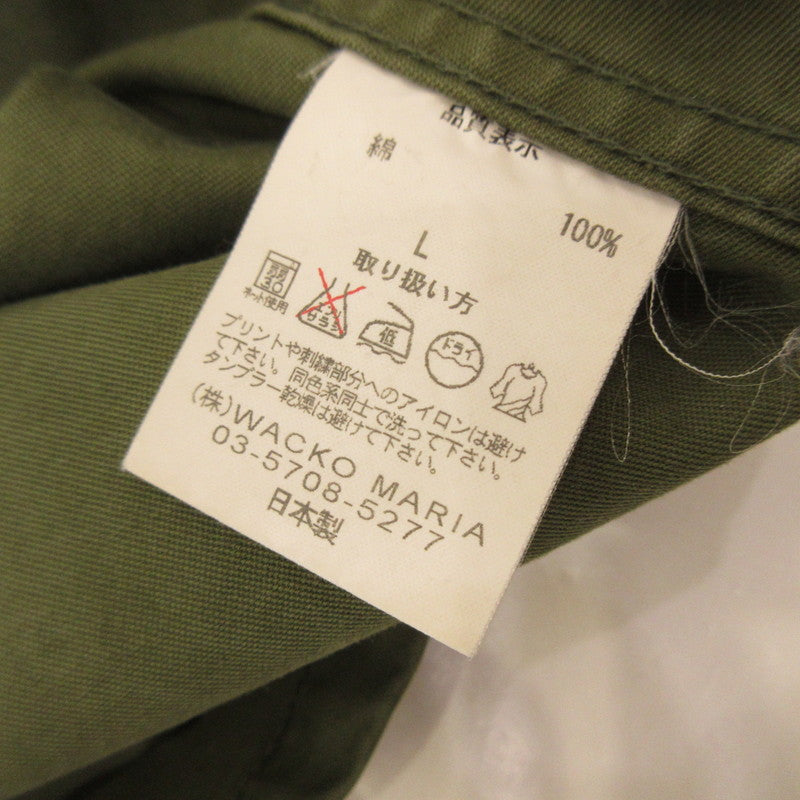 【中古】WACKOMARIA | ワコマリア STAR MILITARY SHIRT その他トップス オリーブ サイズ:L