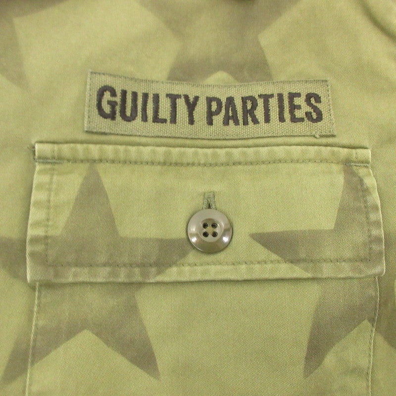【中古】WACKOMARIA | ワコマリア STAR MILITARY SHIRT その他トップス オリーブ サイズ:L