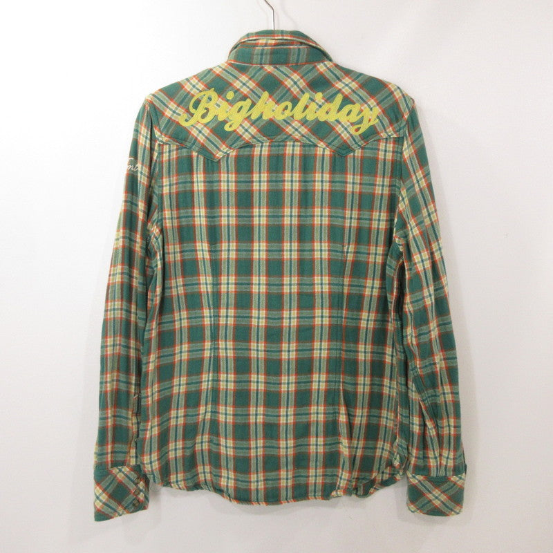 【中古】TMT | ティーエムティー DOUBLE GAUZE CHECK WESTERN SHIRTS 長袖シャツ TSH-F1102 サイズ:L