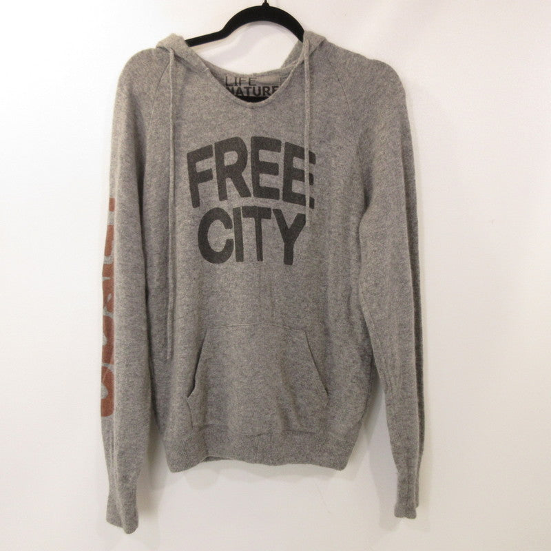 【中古】FREE CITY(聖林公司) | フリーシティ カシミアパーカー パーカー 700043-490 グレー サイズ:3