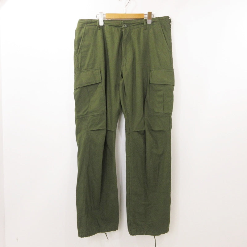 【中古】HOUSTON | ヒューストン TWILL BDU PANTS パンツ 10055 オリーブ サイズ:XL