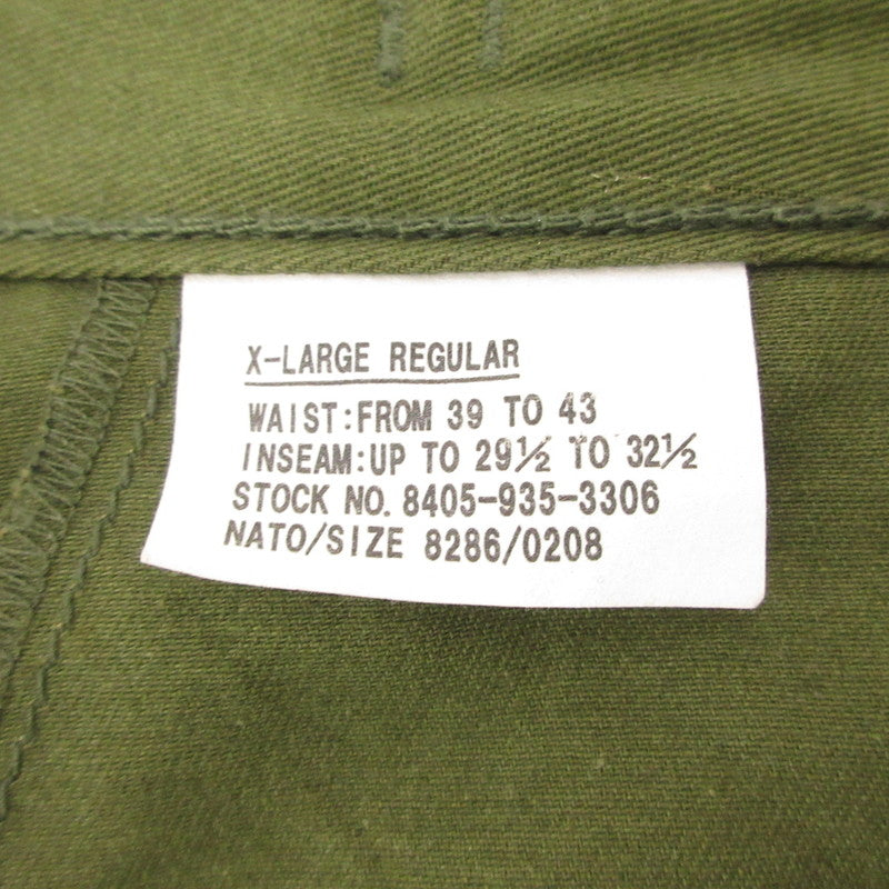 【中古】HOUSTON | ヒューストン TWILL BDU PANTS パンツ 10055 オリーブ サイズ:XL